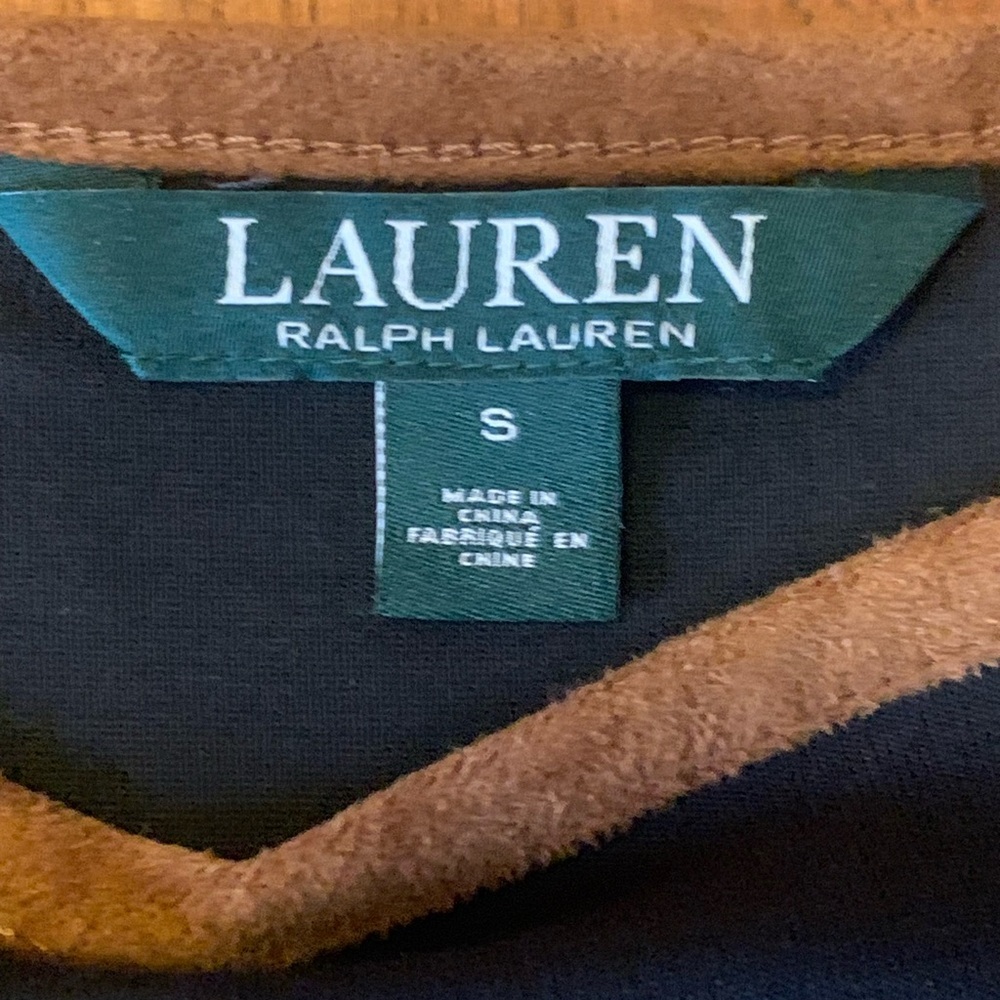 Ralph Lauren Top Small Black and Brown Short Sleeve - Picture 2 of 9